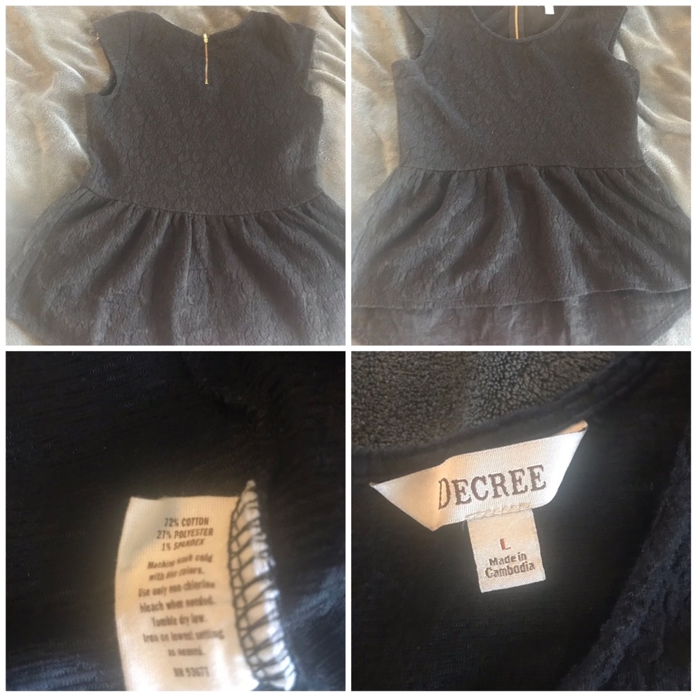 Hi-lo short sleeve top